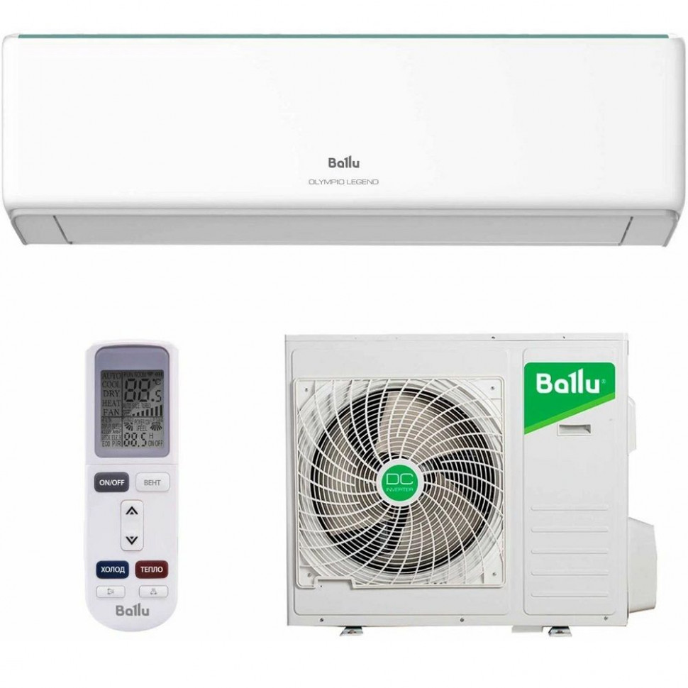Сплит-система 12 Ballu Olympio Legend BSW-12HN1 (37м2 / шум 26-52дБ / Wi-Fi(опция) / А / 3года)