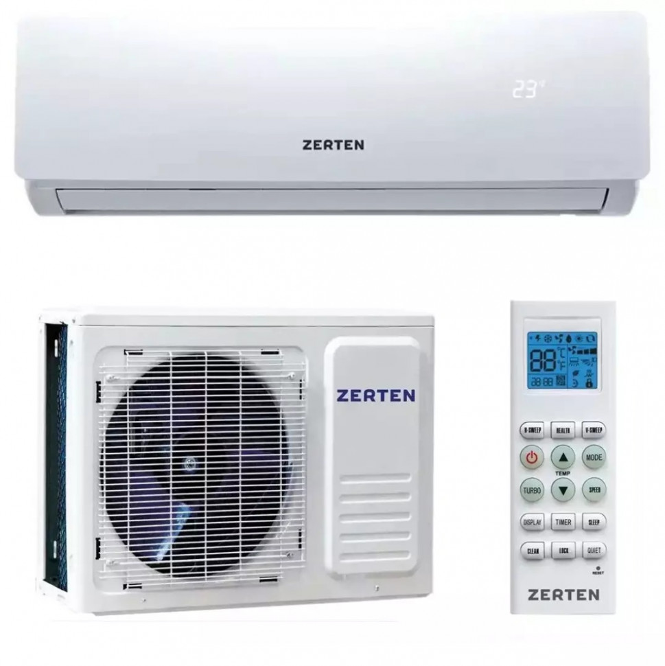 Сплит-система 12 Zerten ZN-12 (35м2 / шум 26-47дБ / A / 2года)