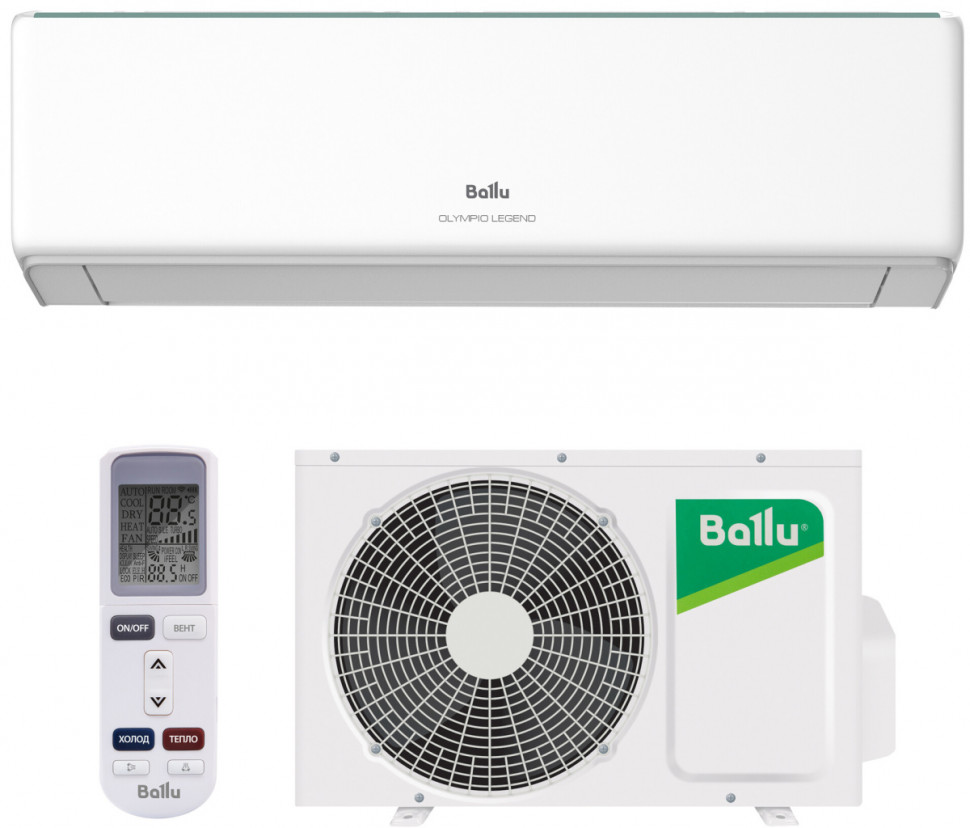 Сплит-система 07 Ballu Olympio Legend BSW-07HN1 (21м2 / шум 23-52дБ / Wi-Fi(опция) / А / 3года)