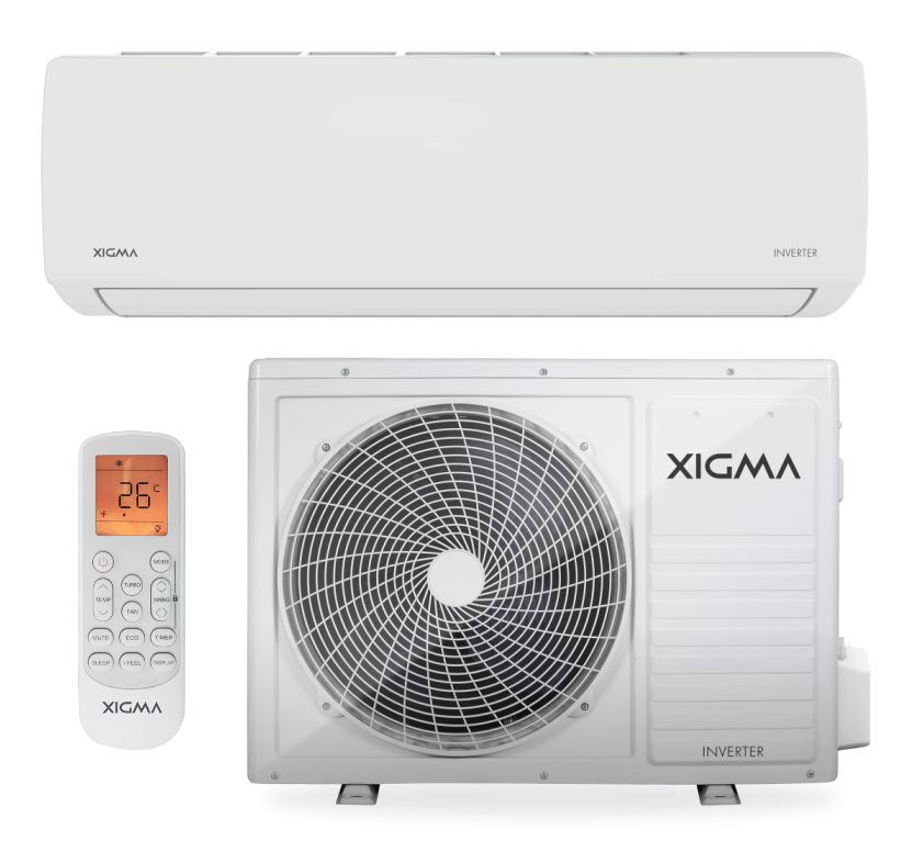 Сплит-система 07 Xigma TURBOCOOL XG-TXE21RHA (20м2 / шум 24-48дБ / А / 2 года)